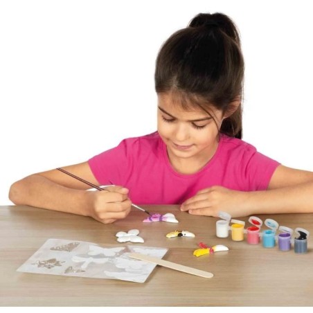 Moulage et peinture - SES CREATIVE - Papillon et paillettes - Figurines en plâtre