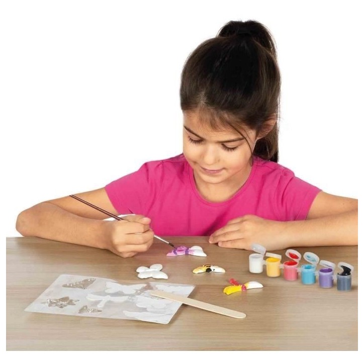 Moulage et peinture - SES CREATIVE - Papillon et paillettes - Figurines en plâtre