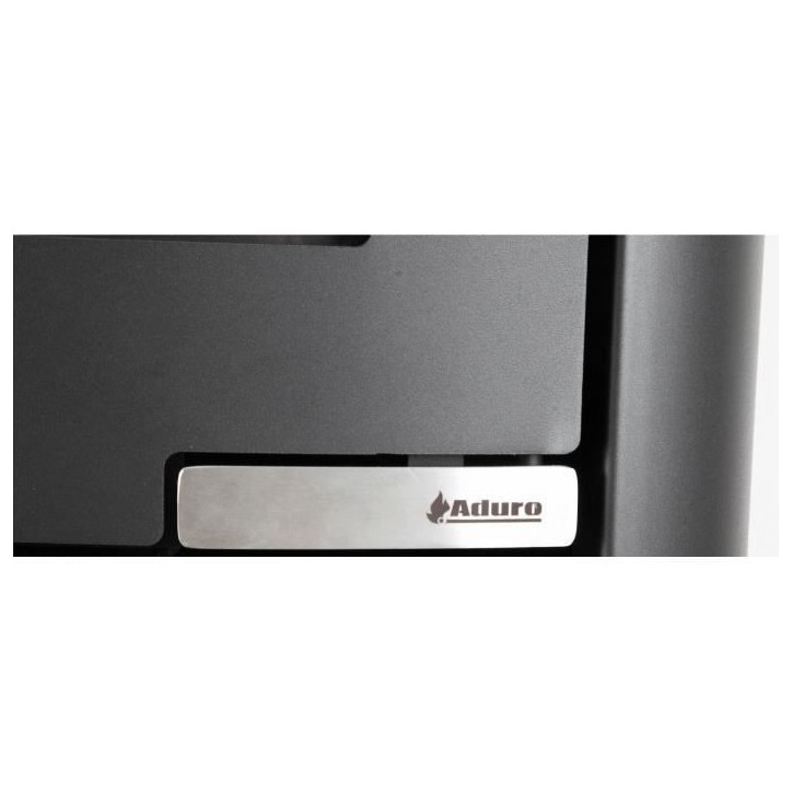 Poele a bois suspendu - ADURO 15-3 - 50554 - 6,5 KW - Noir