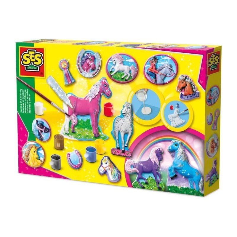 Moulage et peinture - SES CREATIVE - Chevaux fantaisie - Figurines en Moulage et peinture - SES CREATIVE - Chevaux fantaisie - Figurines en