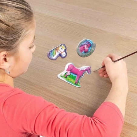 Moulage et peinture - SES CREATIVE - Chevaux fantaisie - Figurines en plâtre