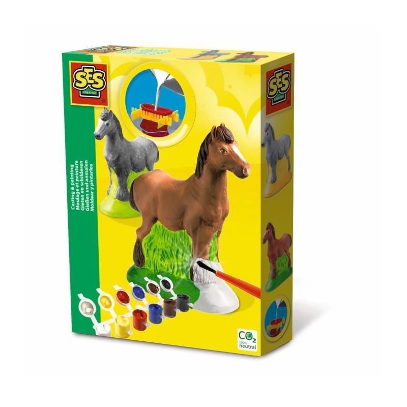Moulage et peinture - Cheval - SES CREATIVE - Moule latex, support de Moulage et peinture - Cheval - SES CREATIVE - Moule latex, support de