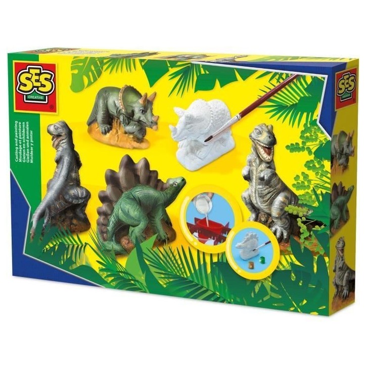 Moulage et peinture - SES CREATIVE - Dinosaures - Musée de dinosaures