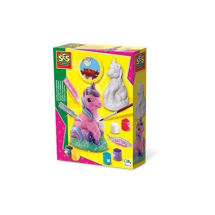 Moulage et peinture - Licorne - SES CREATIVE - Facile a remplir avec du plâtre et de l'eau Moulage et peinture - Licorne - SES CREATIVE - Facile a remplir avec du plâtre et de l'eau