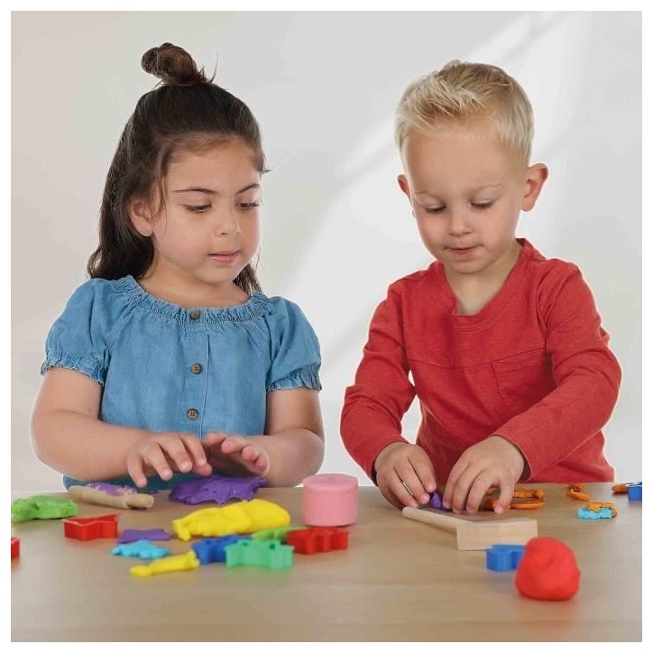 Pâte a modeler Feel good - Scintillant (4x90gr) - SES CREATIVE