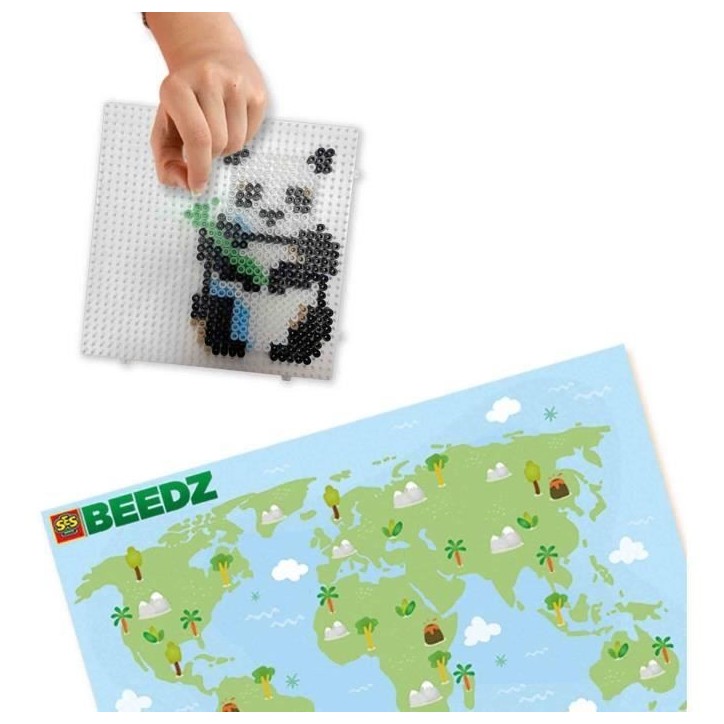 Perles a repasser - Animaux du monde - SES CREATIVE - Crée divers animaux avec 3500 perles et instructions.