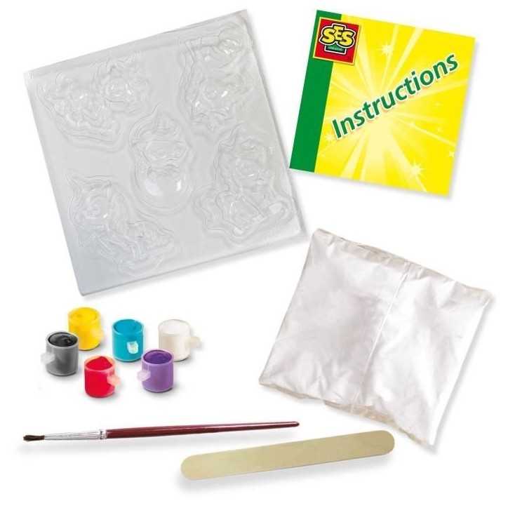 Moulage et peinture - Bébés licornes - SES CREATIVE - Mouler et peindre 5 licornes différentes