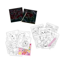 Cahier d'activités de coloriage a paillettes 3 en 1