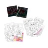 Cahier d'activités de coloriage a paillettes 3 en 1