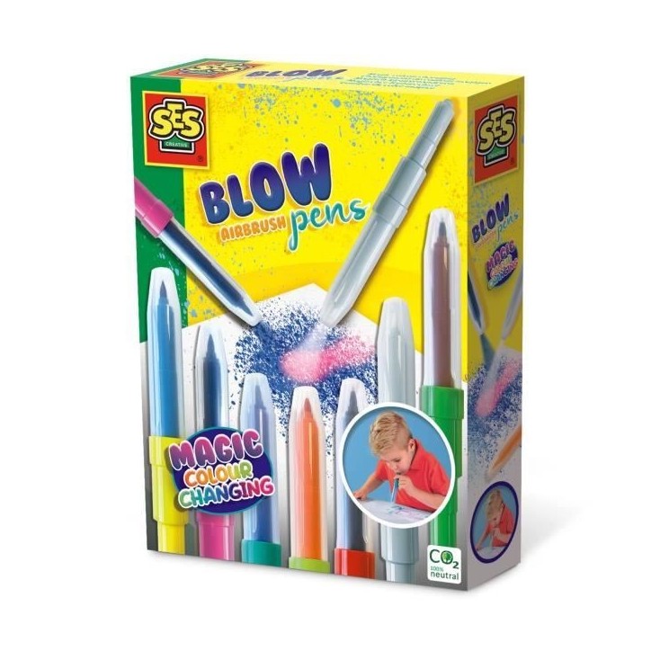 Blow airbrush pens - Changement de couleur magique