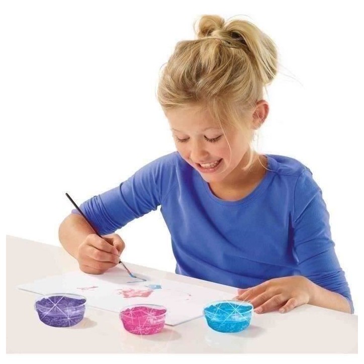 Gouache a paillettes (6x45ml) - SES CREATIVE - Bonne qualité, couleurs vives et opaques - Emballage pratique et compact