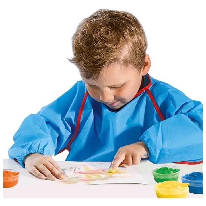 Peinture au doigt 6 couleurs x 45ml - SES CREATIVE - Intensité des couleurs et facilité de lavage.
