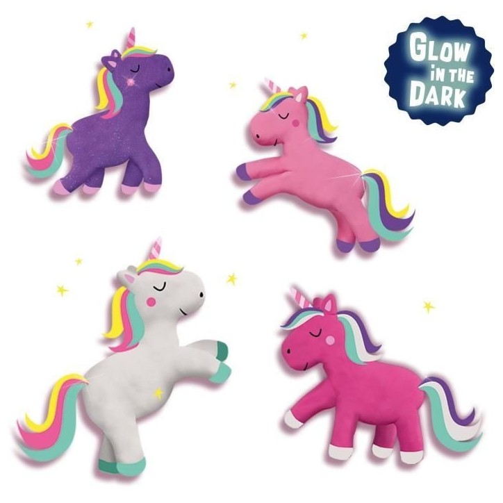 Pâte a modeler licorne 4x90 g - SES CREATIVE - Spécialement conçue pour créer de magnifiques licornes.