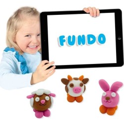 Pâte a modeler FunDo - Animaux de la ferme (3x90gr-1x40gr) - SES CREA
