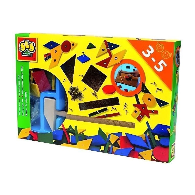 Jeu De Tap Tap Original - SES CREATIVE - 32 pieces de bois - Mixte - a Jeu De Tap Tap Original - SES CREATIVE - 32 pieces de bois - Mixte - a