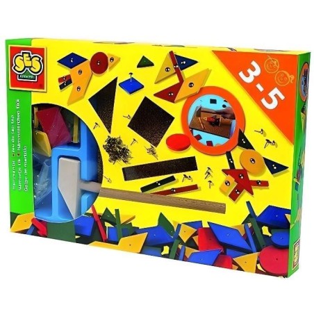 Jeu De Tap Tap Original - SES CREATIVE - 32 pieces de bois - Mixte - a