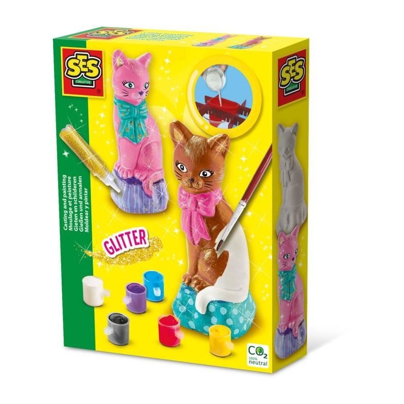 Moulage et peinture - Chat - Loisirs créatifs - SES CREATIVE - Pour r Moulage et peinture - Chat - Loisirs créatifs - SES CREATIVE - Pour r