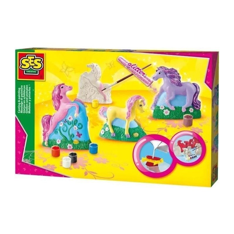 SES CREATIVE - Moulage et peinture - 3 chevaux - a partir de 5 ans - M SES CREATIVE - Moulage et peinture - 3 chevaux - a partir de 5 ans - M