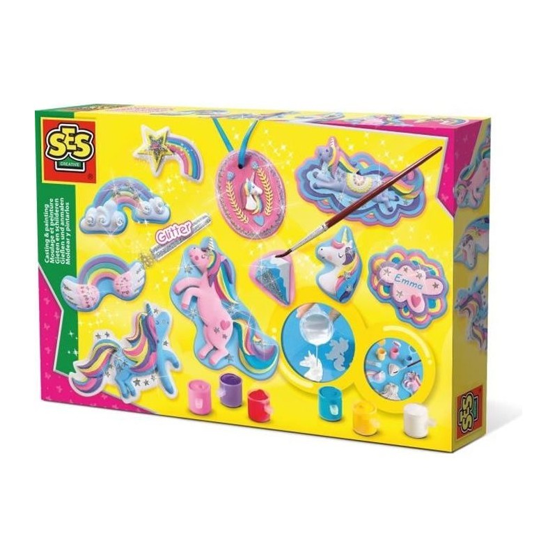 SES CREATIVE - Moulage et peinture Licornes - Kit créatif pour enfant SES CREATIVE - Moulage et peinture Licornes - Kit créatif pour enfant