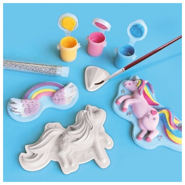 SES CREATIVE - Moulage et peinture Licornes - Kit créatif pour enfants de plus de 5 ans