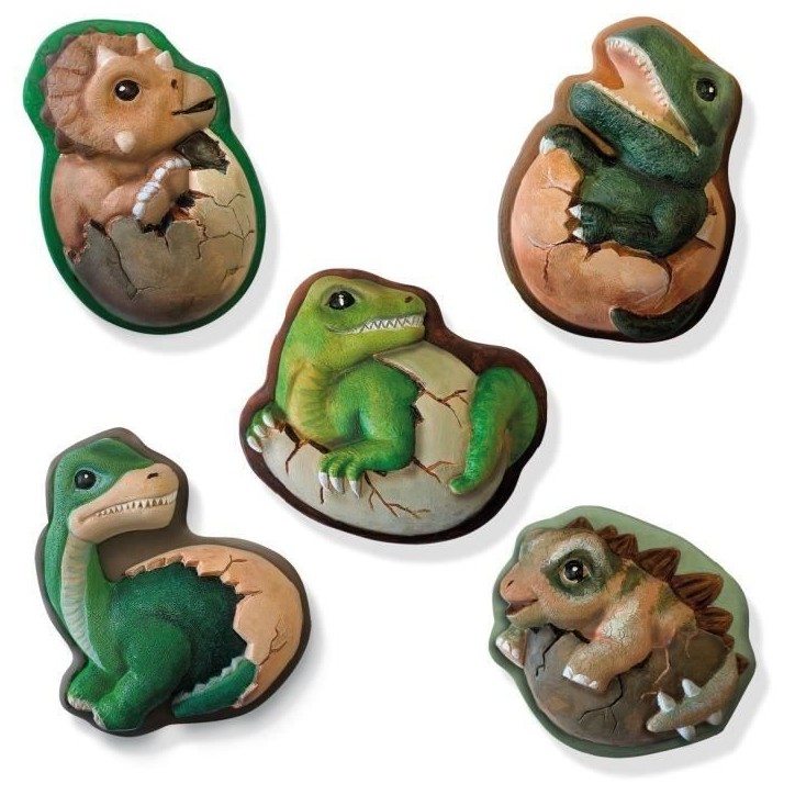 Dinosaures 2 en 1 - Moulage et peinture et scratch - Loisirs créatifs - SES CREATIVE - Mouler, peindre et scratcher des dinosau