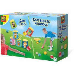 Jeu de canettes et boules souples - SES CREATIVE - Chamboule-tout et p