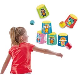 Jeu de canettes et boules souples - SES CREATIVE - Chamboule-tout et p