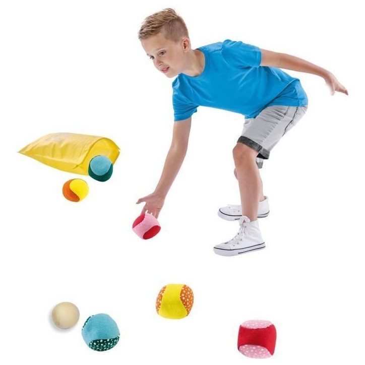 Jeu de canettes et boules souples - SES CREATIVE - Chamboule-tout et pétanque