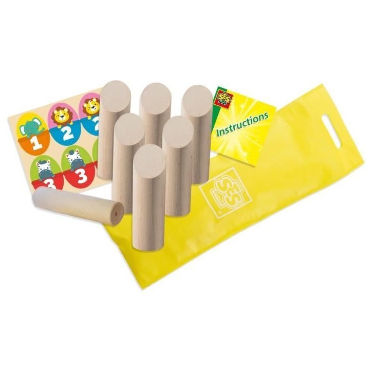Jeu de lancer finlandais junior - SES CREATIVE - Finntoss Jr. - Bois - Marron - A partir de 4 ans Jeu de lancer finlandais junior - SES CREATIVE - Finntoss Jr. - Bois - Marron - A partir de 4 ans