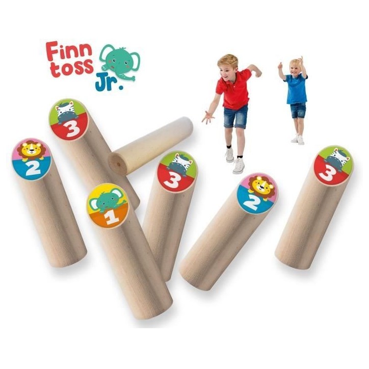 Jeu de lancer finlandais junior - SES CREATIVE - Finntoss Jr. - Bois - Marron - A partir de 4 ans Jeu de lancer finlandais junior - SES CREATIVE - Finntoss Jr. - Bois - Marron - A partir de 4 ans