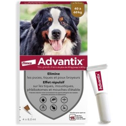 Advantix Chien Solution Antiparasitaire Tres Grande Race 40 a 60kg 4 p
