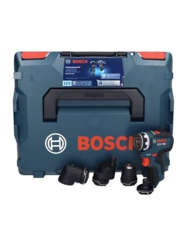 Perceuse-visseuse Bosch Professional GSR 12V-35 FC Flexiclick sans batterie avec 4 adaptateurs FlexiClick + L-BOXX - 06019H3003