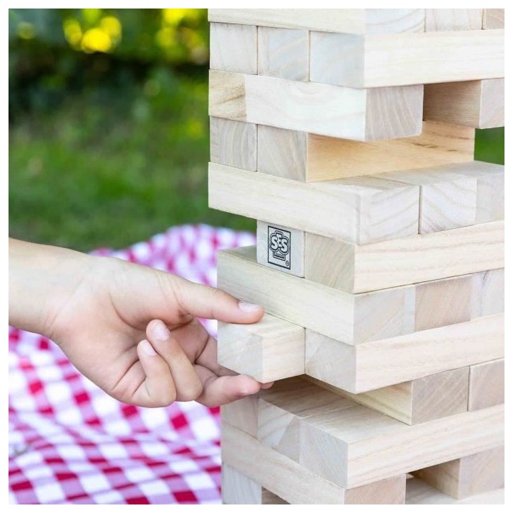 Tour Tumbling XXL - Jeu d'adresse - SES CREATIVE - Version XXL pour l'extérieur, passionnant pour les enfants et les adultes. Tour Tumbling XXL - Jeu d'adresse - SES CREATIVE - Version XXL pour l'extérieur, passionnant pour les enfants et les adultes.