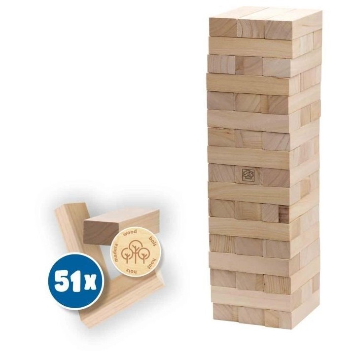 Tour Tumbling XXL - Jeu d'adresse - SES CREATIVE - Version XXL pour l'extérieur, passionnant pour les enfants et les adultes. Tour Tumbling XXL - Jeu d'adresse - SES CREATIVE - Version XXL pour l'extérieur, passionnant pour les enfants et les adultes.