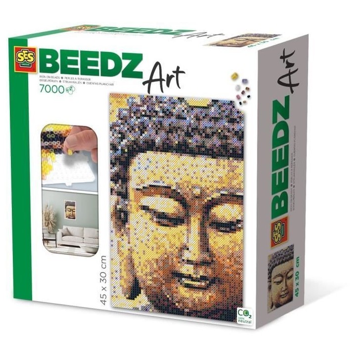 Kit Perles a Repasser Bouddha 7000 - SES CREATIVE - Enfant - Multicolore