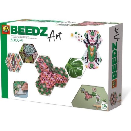 Perles de fusion - SES CREATIVE - BEEDZ Art - Hex Tiles Chevaux