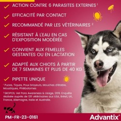 Advantix Chien Solution Antiparasitaire Tres Grande Race 40 a 60kg 4 p
