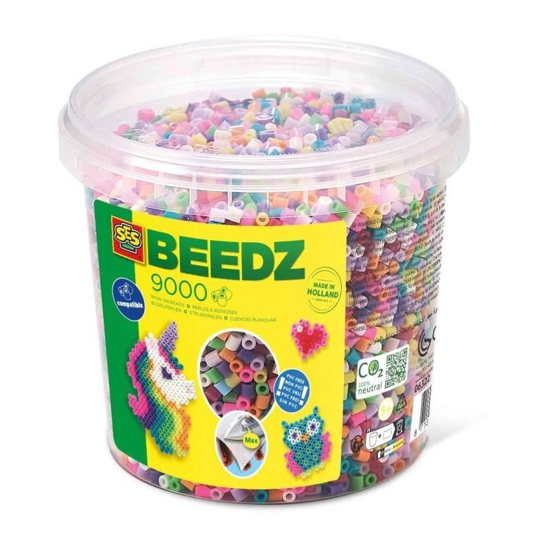 Mélange de perles a repasser - Boîtes 9000 trendy - SES CREATIVE - 9