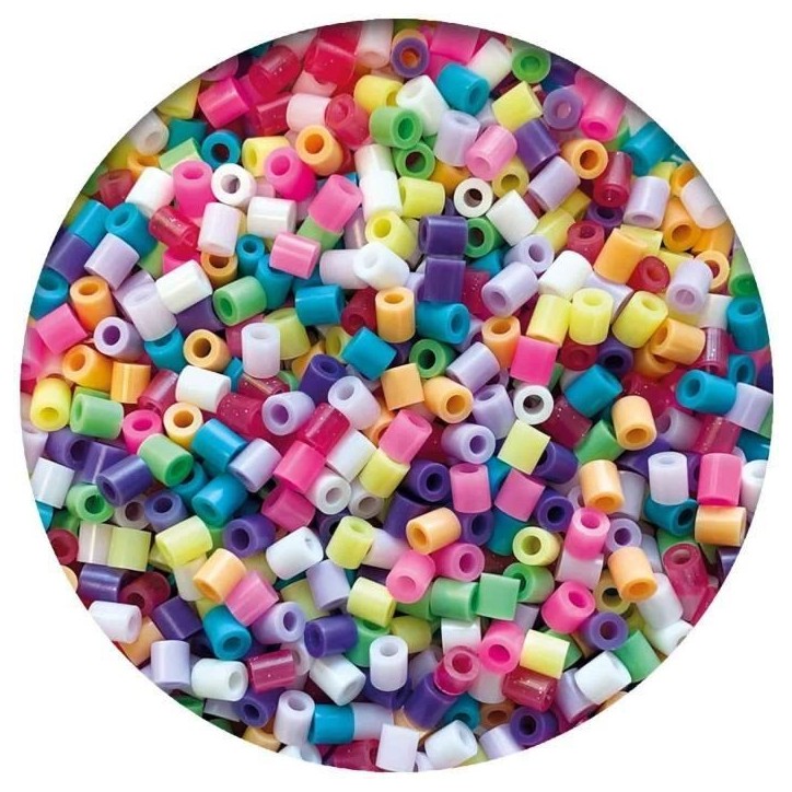 Mélange de perles a repasser - Boîtes 9000 trendy - SES CREATIVE - 9000 perles aux couleurs vives.