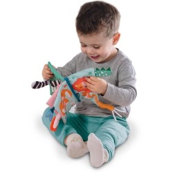 Livre en tissu sensoriel avec queues d'animaux