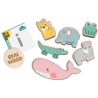 SES CREATIVE - Animaux en bois a équilibrer et empiler - Bébé - Mul