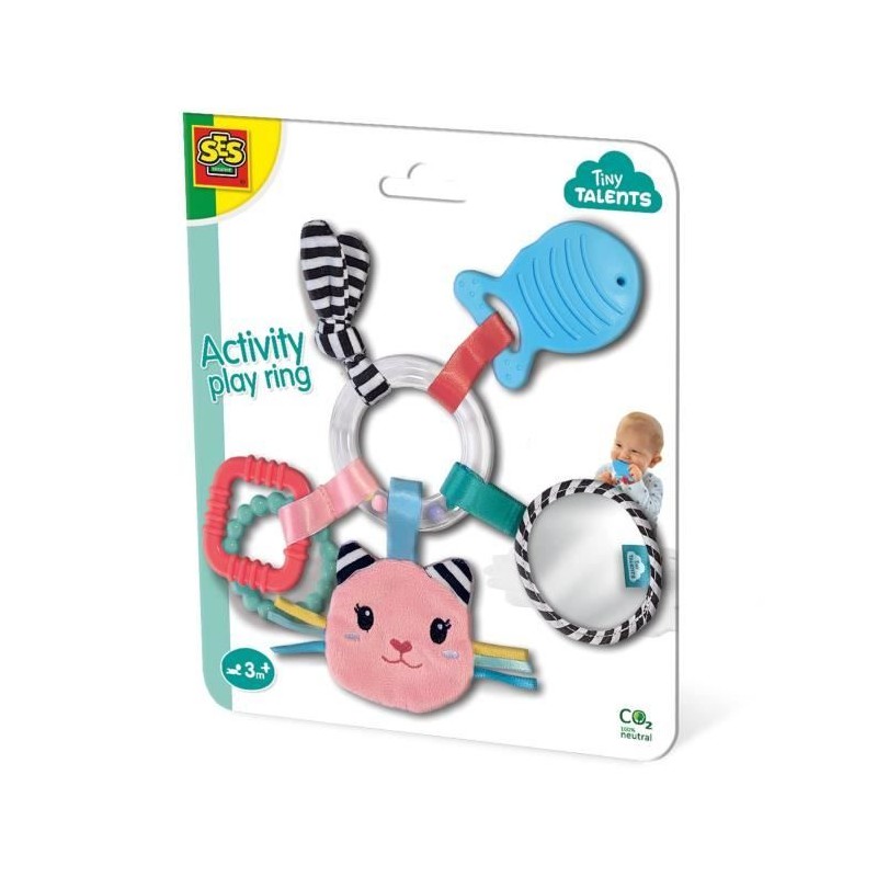 Jouet pour bébé - Anneau de jeu a activités - Katy le chat - Rose - Jouet pour bébé - Anneau de jeu a activités - Katy le chat - Rose -