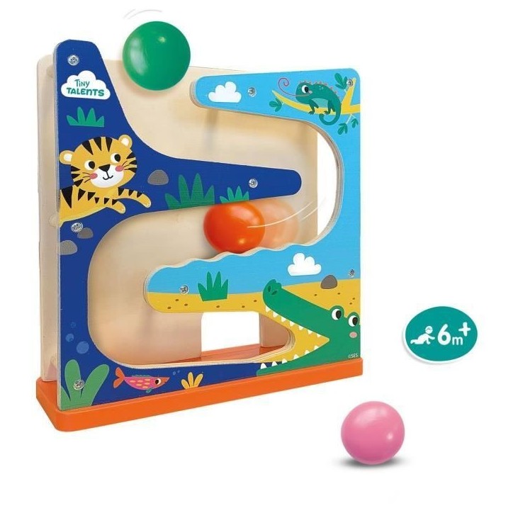 Circuit de boules en bois - Crocodile - SES CREATIVE