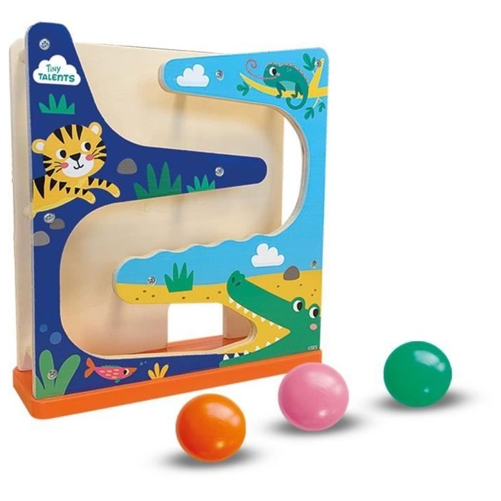 Circuit de boules en bois - Crocodile - SES CREATIVE