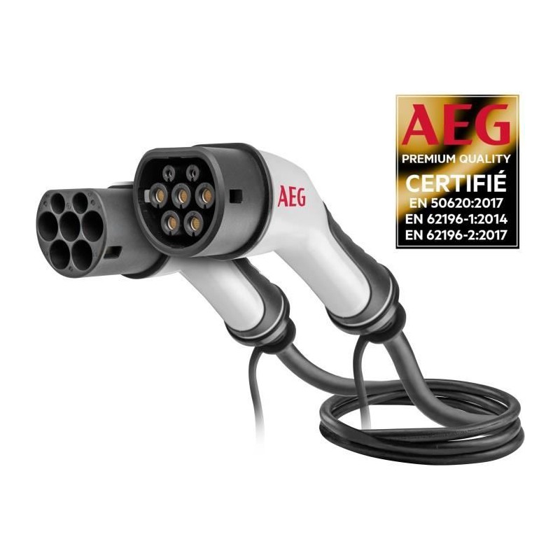 Câble de charge véhicules électriques & hybrides - AEG - Type 2 - C