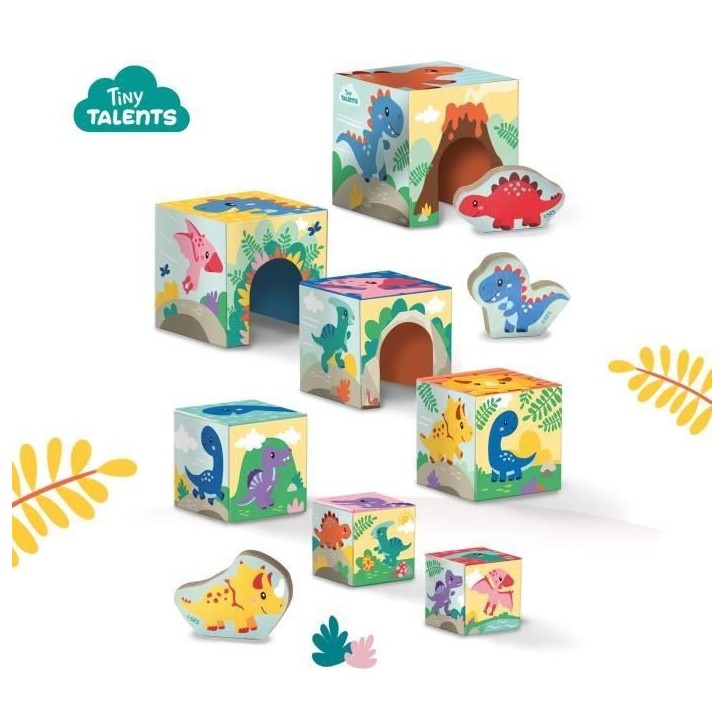 Tour de blocs a empiler avec figurines de dinosaures - Jeu d'adresse - SES CREATIVE - Tour empilable avec 3 figurines de dinosau Tour de blocs a empiler avec figurines de dinosaures - Jeu d'adresse - SES CREATIVE - Tour empilable avec 3 figurines de dinosau