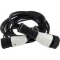 Câble de charge véhicules électriques & hybrides - AEG - Type 2 - Câble triphasé 16A 480V AC - Jusqu a 11Kw - Longueur : 5m