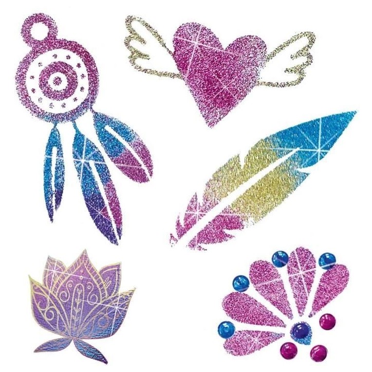 Tatouages glamour 3 en 1 - SES CREATIVE - Multicolore - Blanc - Pour enfants des 5 mois