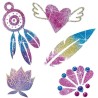 Tatouages glamour 3 en 1 - SES CREATIVE - Multicolore - Blanc - Pour e