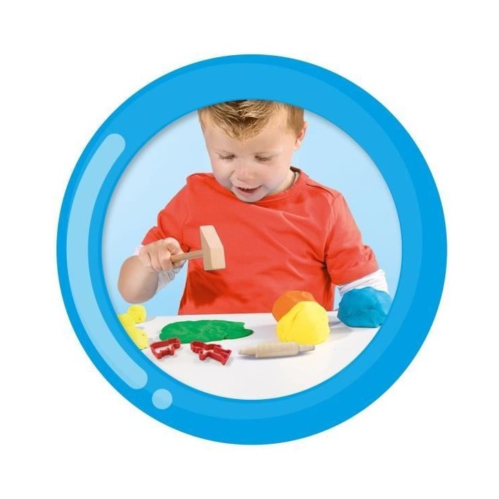 Jeu de pâte a modeler - My first - Méga kit avec outils - Jaune - Pour enfant de 12 mois a 4 ans